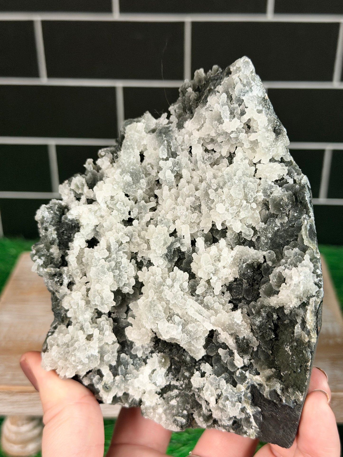 Black Chalcedony Prehnite
