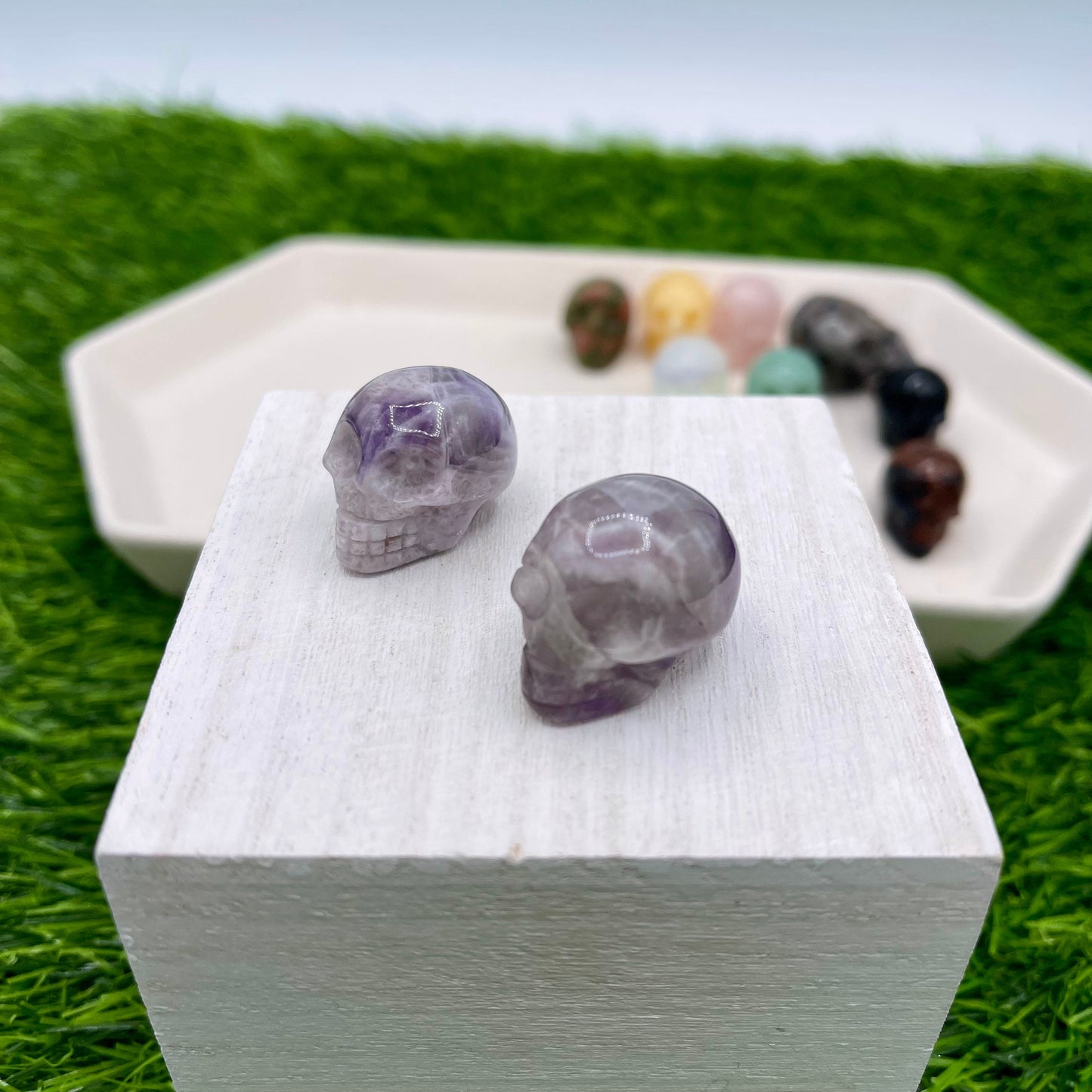 Mini Crystal Skull Carving
