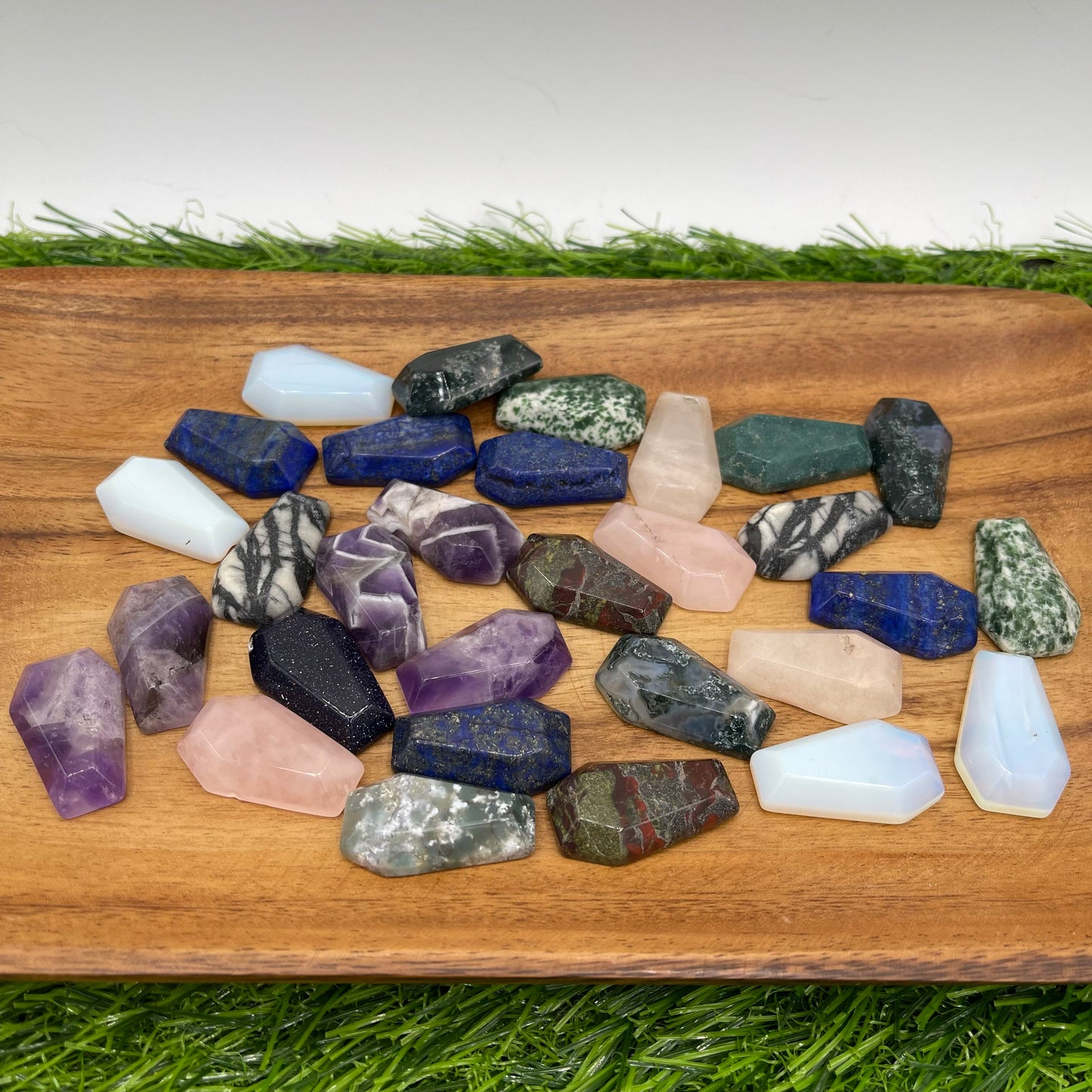 Mini Crystal Coffin Carving