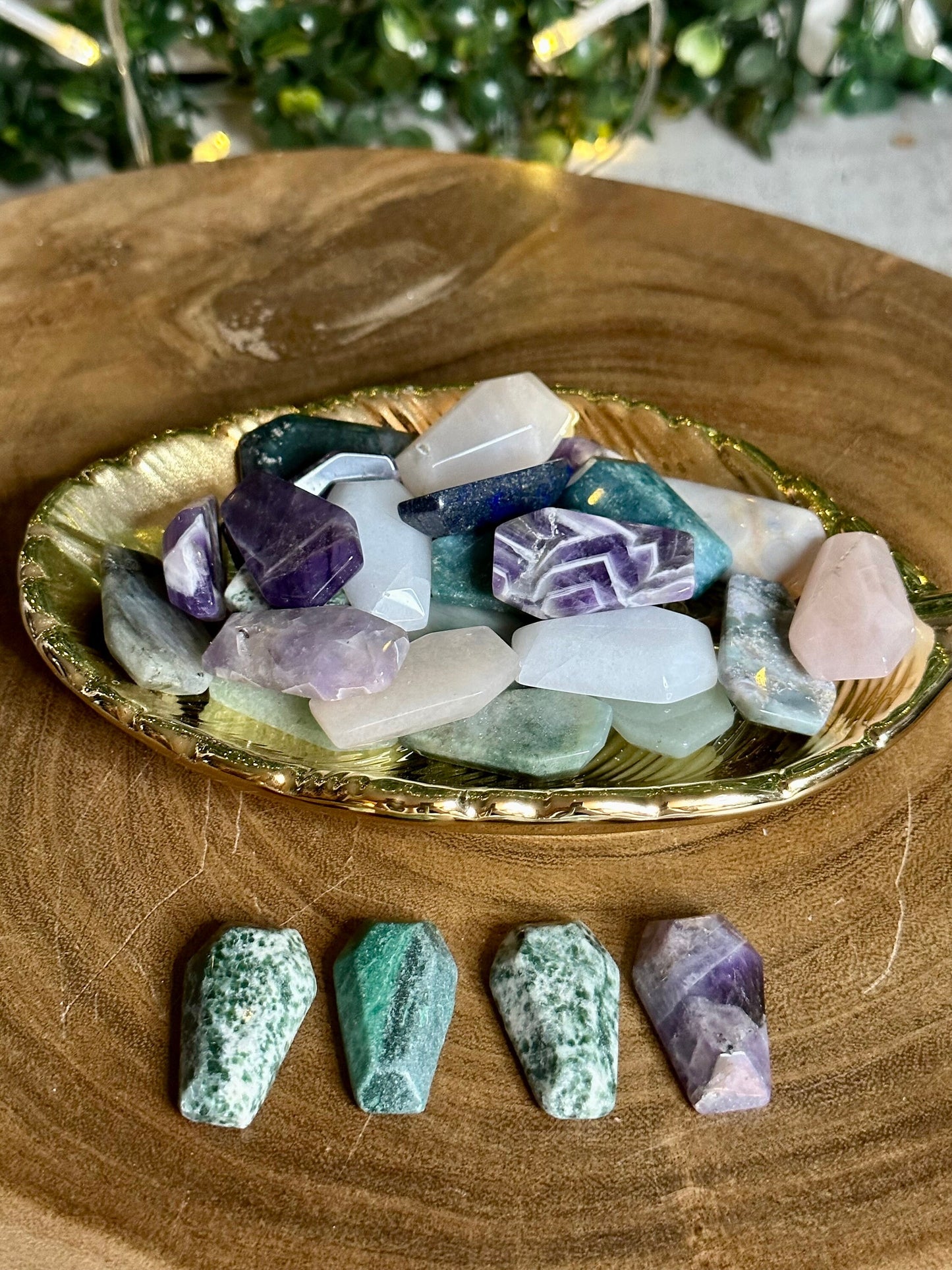 Mini Crystal Coffin Carving