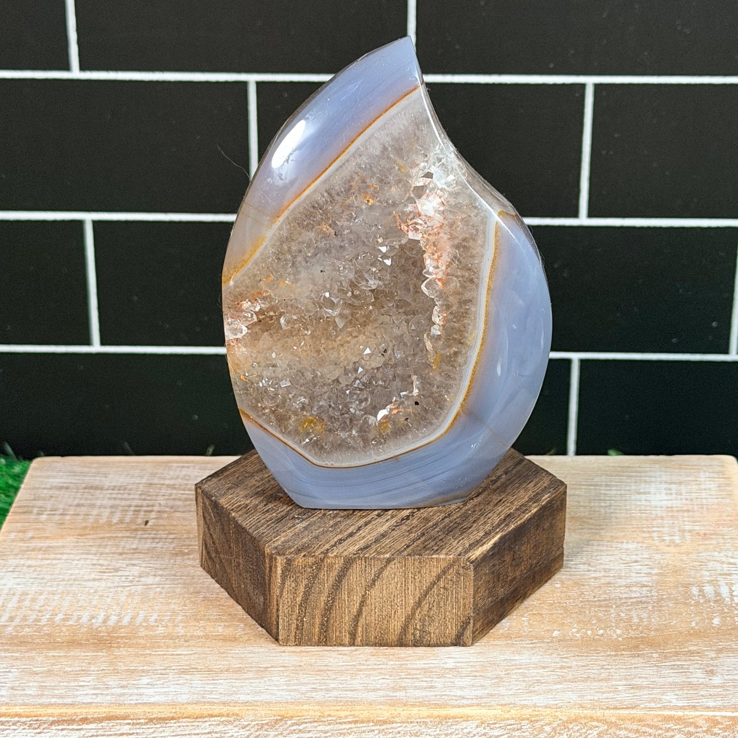 Druzy Agate Flame