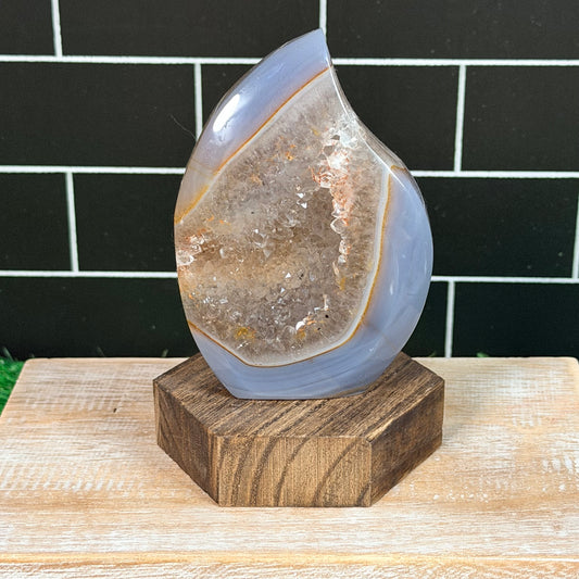 Druzy Agate Flame