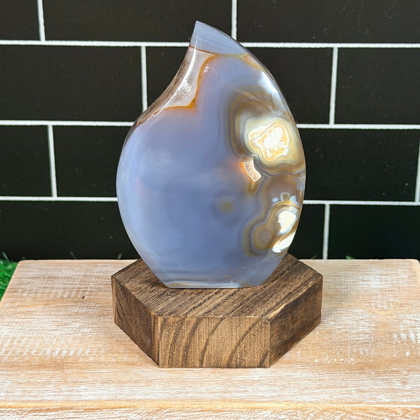 Druzy Agate Flame