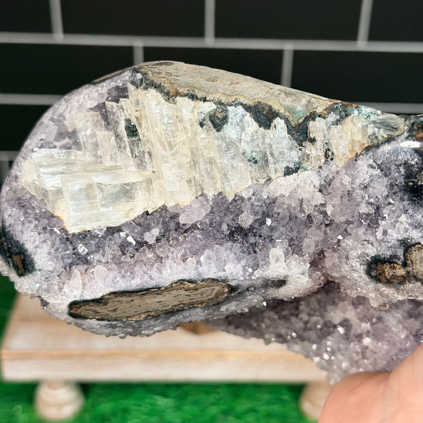 Blue Amethyst Calcite