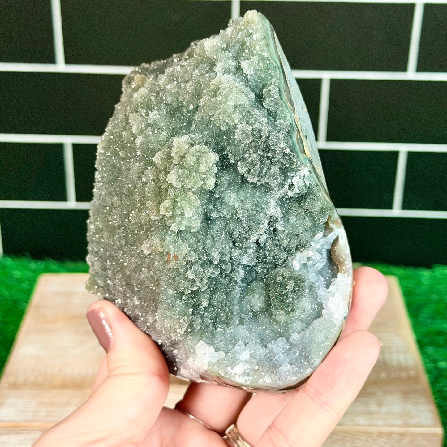 Green Sugar Agate Free Form