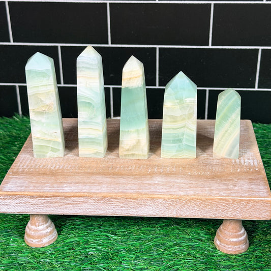Pistachio Calcite Tower