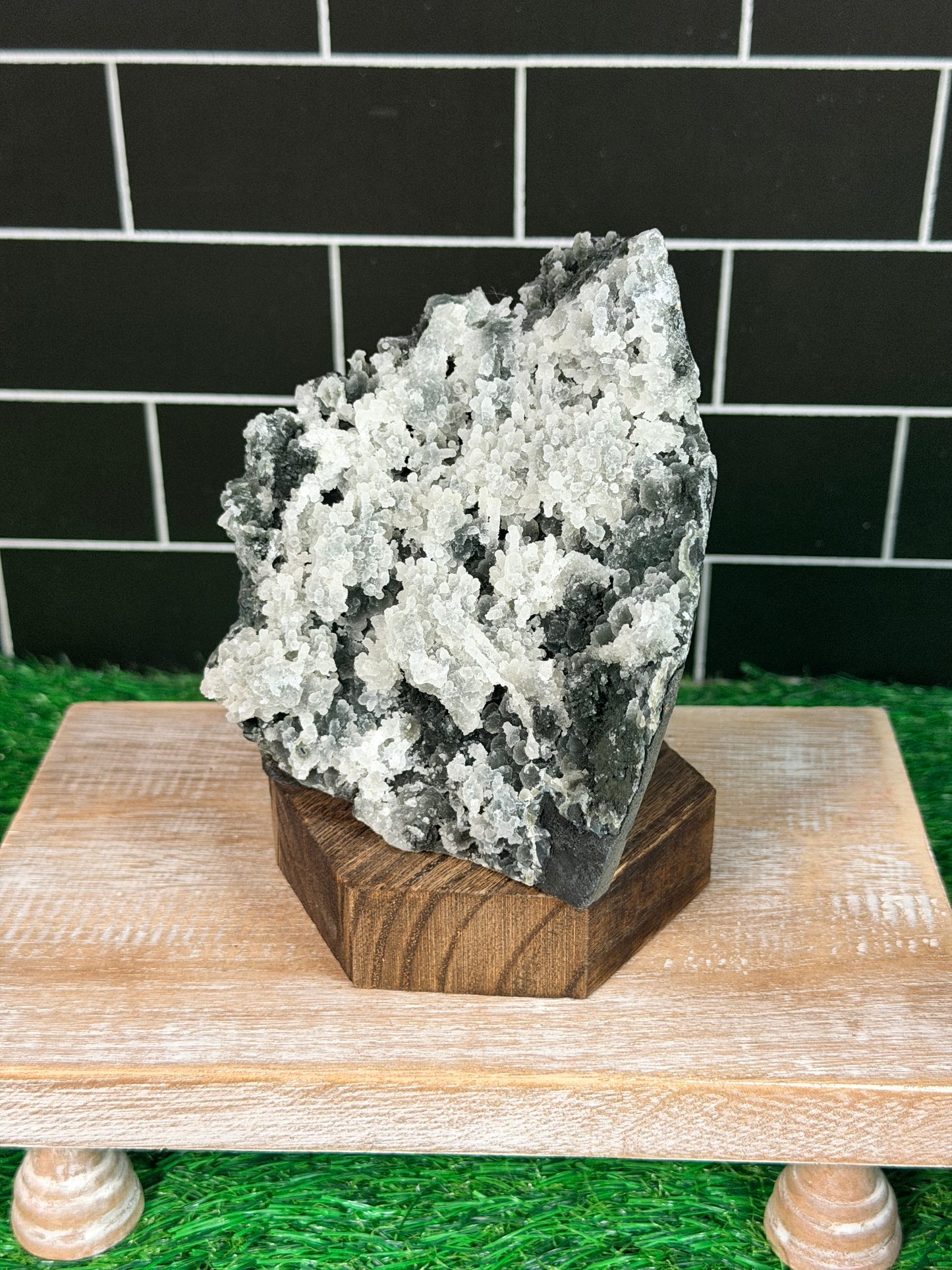 Black Chalcedony Prehnite
