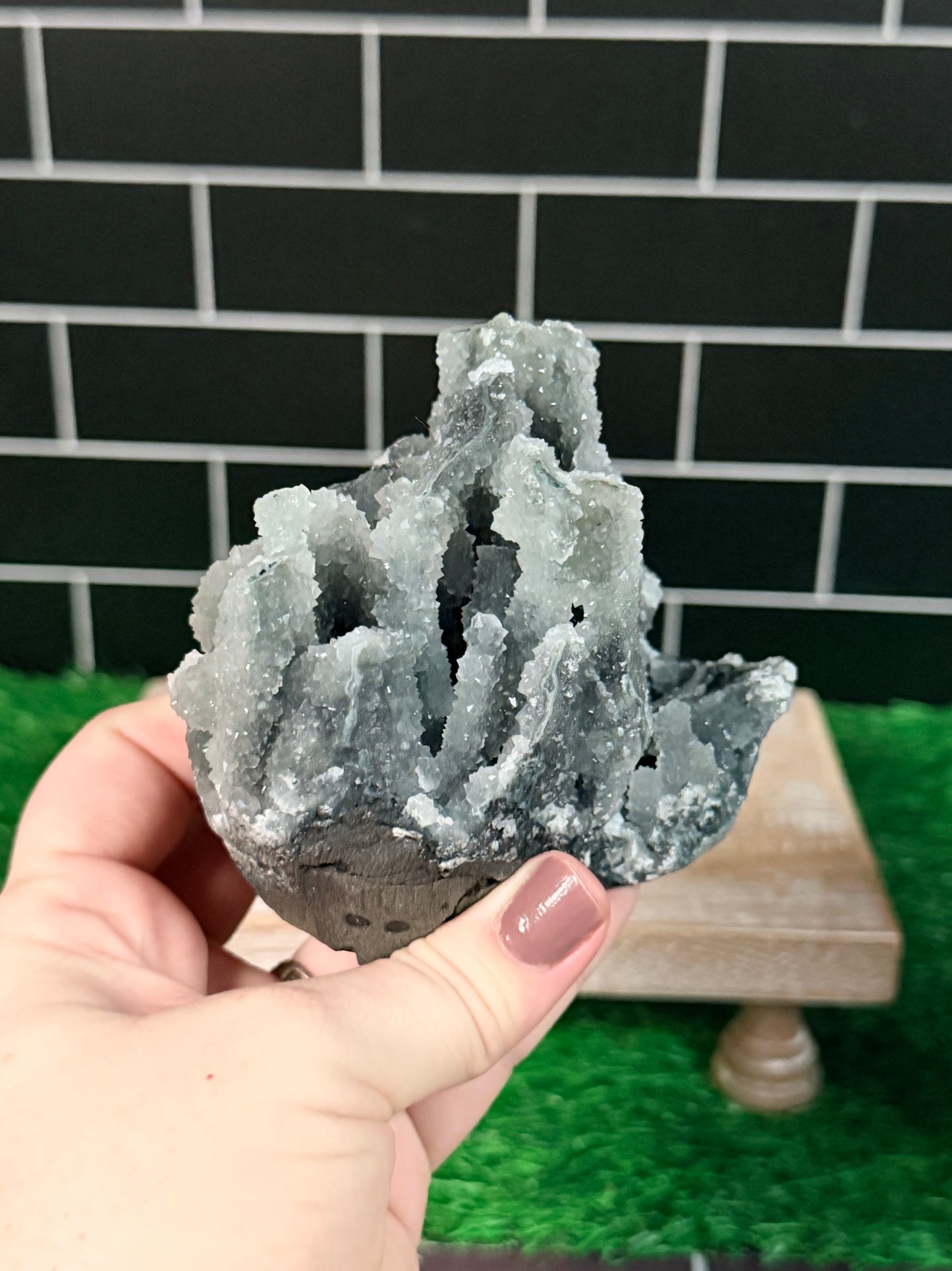 Green Chalcedony Stalactite
