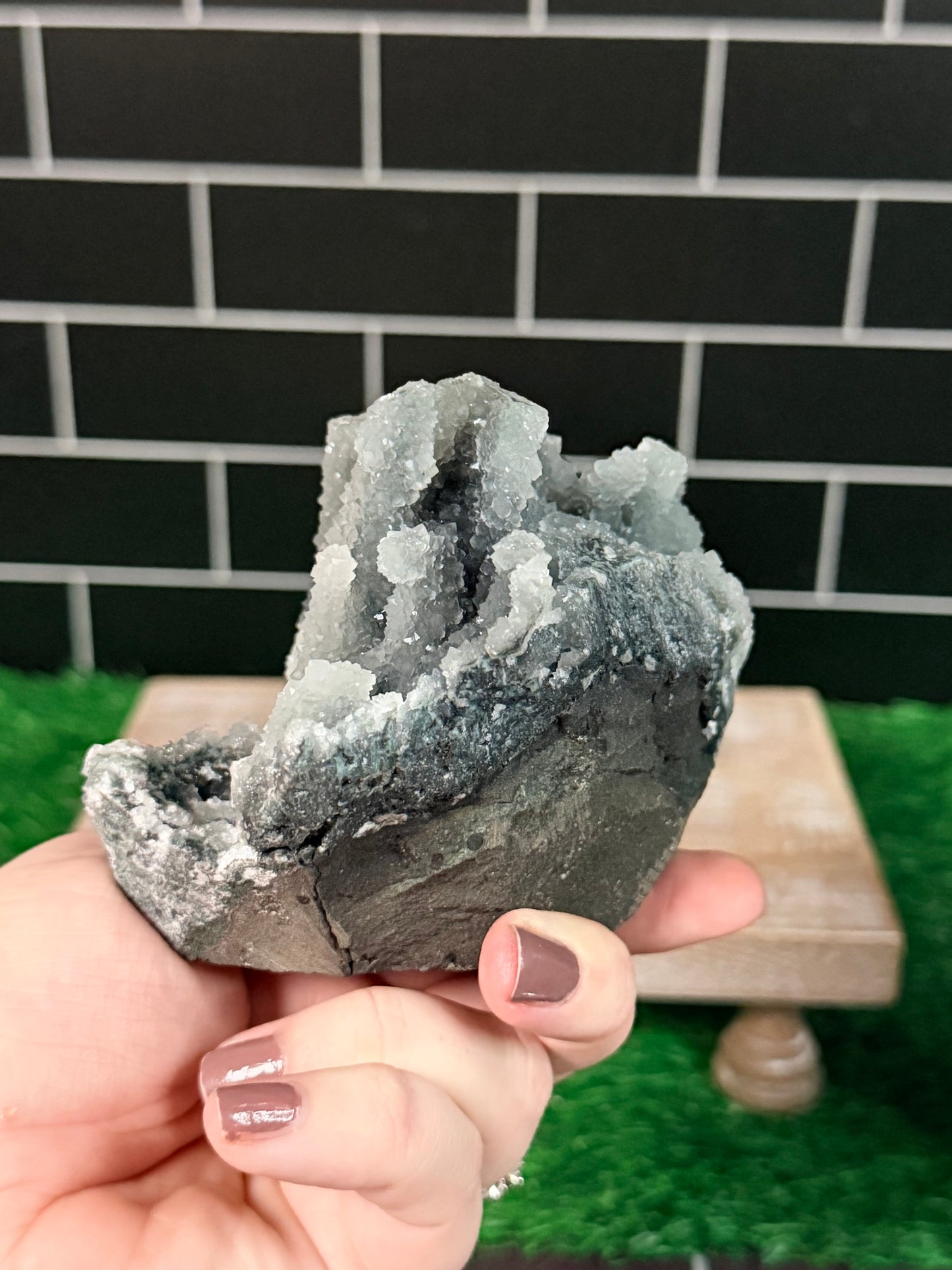 Green Chalcedony Stalactite