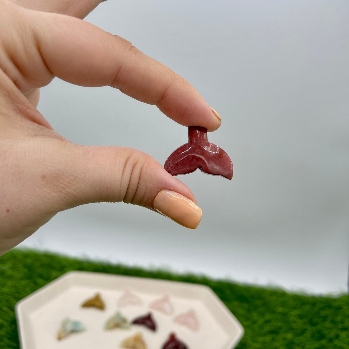 Mini Natural Stone Mermaid Tails