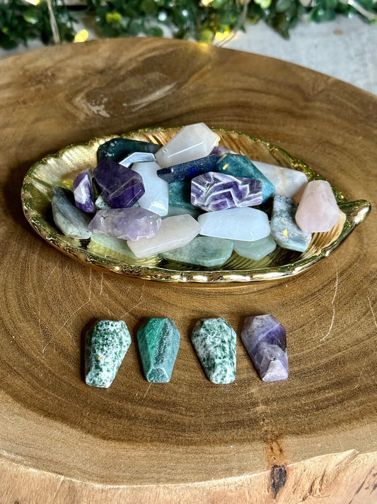 Mini Crystal Coffin Carving