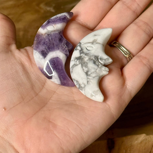 Moon Face Stone Carving